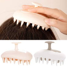 Load image into Gallery viewer, 2-in-1 Silicone Shampoo Brush Wet Dry Dual-use Massage Clean Scalp Relieve Itching Shampoo Hair Detachable Head Meridian Comb