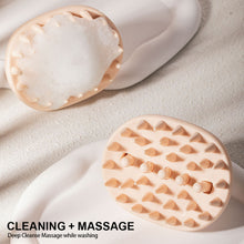 Load image into Gallery viewer, 2-in-1 Silicone Shampoo Brush Wet Dry Dual-use Massage Clean Scalp Relieve Itching Shampoo Hair Detachable Head Meridian Comb