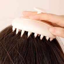 Load image into Gallery viewer, 2-in-1 Silicone Shampoo Brush Wet Dry Dual-use Massage Clean Scalp Relieve Itching Shampoo Hair Detachable Head Meridian Comb