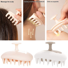 Load image into Gallery viewer, 2-in-1 Silicone Shampoo Brush Wet Dry Dual-use Massage Clean Scalp Relieve Itching Shampoo Hair Detachable Head Meridian Comb