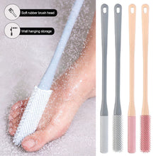 Load image into Gallery viewer, Toe Seam Cleaning Brush Relieve Itching Exfoliate Extended Handle Soft Rubber Brush Head Convenient Storable Foot Cleaning Tool