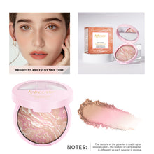 Load image into Gallery viewer, Fine Shimmer Pearl Pressed Powder Semi-matte Oil Control Even Skin Tone Long-lasting Multipurpose Setting Powder Makeup Cosmetics