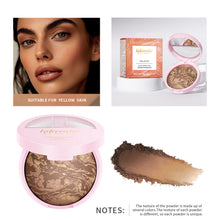 Load image into Gallery viewer, Fine Shimmer Pearl Pressed Powder Semi-matte Oil Control Even Skin Tone Long-lasting Multipurpose Setting Powder Makeup Cosmetics