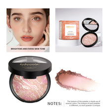 Load image into Gallery viewer, Fine Shimmer Pearl Pressed Powder Semi-matte Oil Control Even Skin Tone Long-lasting Multipurpose Setting Powder Makeup Cosmetics