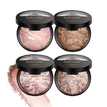 Load image into Gallery viewer, Fine Shimmer Pearl Pressed Powder Semi-matte Oil Control Even Skin Tone Long-lasting Multipurpose Setting Powder Makeup Cosmetics
