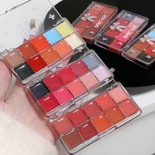 Load image into Gallery viewer, 10 Colors Lip Mud Palette Moisturizing Hydrating Lipstick Long-lasting Non-sticky Solid Lip Glaze Lip Makeup Cosmetics