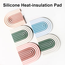 Load image into Gallery viewer, Rainbow Silicone Heat-insulation Pad Detachable Spliceable Durable High Temperature Resistant Household Dining Heat-resistant Mat