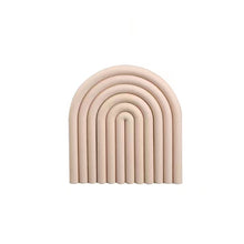 Load image into Gallery viewer, Rainbow Silicone Heat-insulation Pad Detachable Spliceable Durable High Temperature Resistant Household Dining Heat-resistant Mat