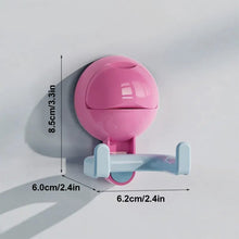 Load image into Gallery viewer, Creative Dopamine Color Round Ball Double Headed Hook Household Punch-free Bathroom Kitchen Suction Cup Pressing Storage Hook