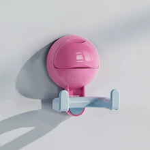 Load image into Gallery viewer, Creative Dopamine Color Round Ball Double Headed Hook Household Punch-free Bathroom Kitchen Suction Cup Pressing Storage Hook