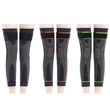Load image into Gallery viewer, 1Pair Long Length Compression Knee Pads Brace Support Lengthen Stripe Sport Sleeve Arthritis Joint Pain Protector Elastic Kneepad