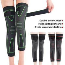 Load image into Gallery viewer, 1Pair Long Length Compression Knee Pads Brace Support Lengthen Stripe Sport Sleeve Arthritis Joint Pain Protector Elastic Kneepad