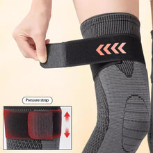 Load image into Gallery viewer, 1Pair Long Length Compression Knee Pads Brace Support Lengthen Stripe Sport Sleeve Arthritis Joint Pain Protector Elastic Kneepad