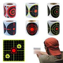 Load image into Gallery viewer, 200Pcs 7.6cm Self Adhesive Shooting Arrow Target Sticker fluorescent Color Splatter Splash Amp Reactive Practice Training Hunting Stickers