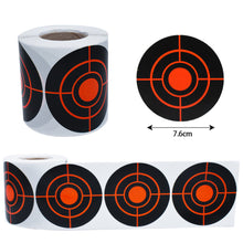 Load image into Gallery viewer, 200Pcs 7.6cm Self Adhesive Shooting Arrow Target Sticker fluorescent Color Splatter Splash Amp Reactive Practice Training Hunting Stickers