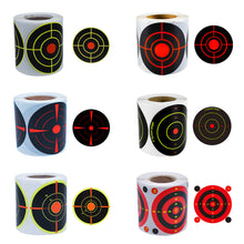 Load image into Gallery viewer, 200Pcs 7.6cm Self Adhesive Shooting Arrow Target Sticker fluorescent Color Splatter Splash Amp Reactive Practice Training Hunting Stickers