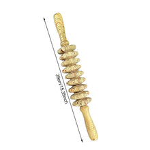 Load image into Gallery viewer, 9/12 Rollers Wood Belly Massager Handheld Roller Stick Trigger Point Wooden Manual Massage Tools for Anti-cellulite Body Muscle Pain Relief
