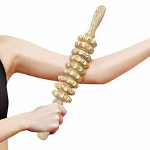 Load image into Gallery viewer, 9/12 Rollers Wood Belly Massager Handheld Roller Stick Trigger Point Wooden Manual Massage Tools for Anti-cellulite Body Muscle Pain Relief
