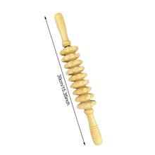 Load image into Gallery viewer, 9/12 Rollers Wood Belly Massager Handheld Roller Stick Trigger Point Wooden Manual Massage Tools for Anti-cellulite Body Muscle Pain Relief