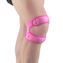 Load image into Gallery viewer, 1Pc Kneepad Double Patellar Knee Patella Tendon Support Strap Brace Pad Basketball Sports Protector Open Knee Wrap Band Fitness Gear