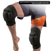 Load image into Gallery viewer, 1Pair EVA Foam Thickened Knee Pads Brace Sports Gym Support Fitness Protector Gear Basketball Brace Protector Anti Slip Collision Kneepads