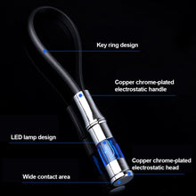 Load image into Gallery viewer, Car Antistatic Keychain Static Rod Electrostatic Discharger Portable Anti-Static Keychain Winter Dry Climate Static Car Supplies