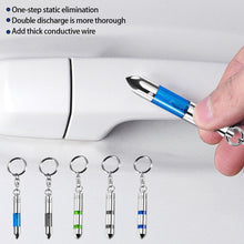 Load image into Gallery viewer, Car Static Eliminator Keychain Portable Static Rod Electrostatic Discharger Anti Static Keychain Decorative Pendant Electrostatic Release