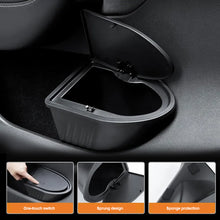 Load image into Gallery viewer, 2Pcs Car Door Trash Can Side Door Storage Box Organizer Push-to-Open Lid Design Front Seat Car Garbage Can for Tesla Model Y Accessories