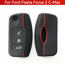 Load image into Gallery viewer, Silicone Car Key Cases Cover Fob Remote Control Case Keychain for Ford Fiesta Focus 2 C-Max Ecosport S-Max Fusion Mondeo
