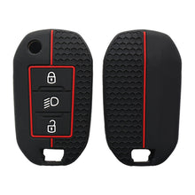 Load image into Gallery viewer, Silicone Remote Key Case Cover Shell Protected Holder Fob for Peugeot 3 Button For Peugeot 208 301 308 508 5008 3008 Citroen 2010 - 2023