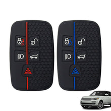 Load image into Gallery viewer, 5 Buttons Car Key Case Silicone Cover For Land Rover Range Rover Sport Velar Evoque Freelander2 Discovery Jaguar XF XJ XJL XE
