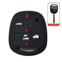 Load image into Gallery viewer, Silicone 3 Buttons Car Key Case Cover Protected Fob For Toyota FJ Cruiser Land 2008-2014 Yaris Echo For Lexus ES GS LS IS RX SC LX RX400h