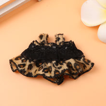 Load image into Gallery viewer, Suitable for 17cm Labubu Doll Clothes Fashion Clothing Wild Leopard Pattern Mini Skirt Set Edgy Cute Dolls Mini Fashion Accessories