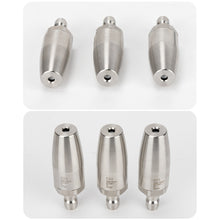 Load image into Gallery viewer, 360° Rotating High Pressure Water Nozzle Stainless Steel Lotus Nozzle Rust Removing Quick Connector Accessories