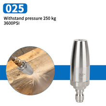 Load image into Gallery viewer, 360° Rotating High Pressure Water Nozzle Stainless Steel Lotus Nozzle Rust Removing Quick Connector Accessories