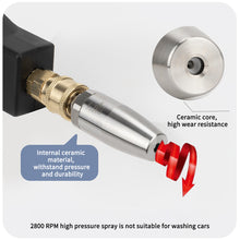 Load image into Gallery viewer, 360° Rotating High Pressure Water Nozzle Stainless Steel Lotus Nozzle Rust Removing Quick Connector Accessories