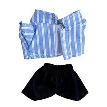 Load image into Gallery viewer, Suitable for 17cm Labubu Doll Clothes Fashion Clothing Shirt with Black Pants Doll Accessories Cute Decorative Little Cloths