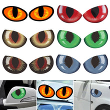 Load image into Gallery viewer, 2Pcs Car 3D Stereo Reflective Eyes Sticker Creative Rearview Mirror Sticker Decals Eyes Stickers