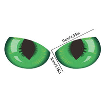 Load image into Gallery viewer, 2Pcs Car 3D Stereo Reflective Eyes Sticker Creative Rearview Mirror Sticker Decals Eyes Stickers