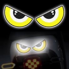 Load image into Gallery viewer, Pair Reflective Car Motorcycle Stickers Devil Eyes Helmet Fairing Rear Window Decoration Decal Electric Stickers