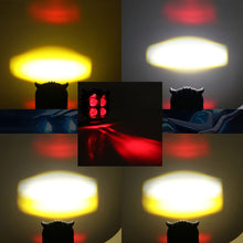 Load image into Gallery viewer, Motorcycle Running 4 Light Modes Lights LED Spotlights Owl Shape Fog Lights Red Yellow White Three Colors