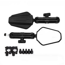 Load image into Gallery viewer, Pair Motorcycle Mirrors Angle Adjustable Folding Handlebar Side Mirror Compatible With Adventure Dirt Street Bike ATV