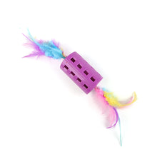 Load image into Gallery viewer, Colorful Feather Toy Ball with Bells Interactive Cat Toy Indoor Kitten Training Catcher Cats Scratching Ball Pet Supply