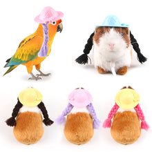 Load image into Gallery viewer, Cute Mini Cap Small Pets Decoration Hat Hamster Parrot Guinea Pig Braided Hair Hats Doll Accessories Pets Party Costume Caps