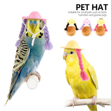 Load image into Gallery viewer, Cute Mini Cap Small Pets Decoration Hat Hamster Parrot Guinea Pig Braided Hair Hats Doll Accessories Pets Party Costume Caps