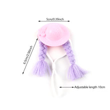 Load image into Gallery viewer, Cute Mini Cap Small Pets Decoration Hat Hamster Parrot Guinea Pig Braided Hair Hats Doll Accessories Pets Party Costume Caps