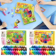 Load image into Gallery viewer, 32/24 Colors Clay Air-dried Clay Set Ultra Light Plastic Clay with Carving Tools DIY Crafts Gifts for Friends DIY for Children