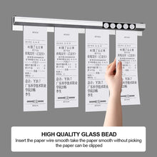 Load image into Gallery viewer, 20/30cm Restaurant Ticket Holder Aluminum Order Rack Receipt Holder Silvery Kitchen Slide Check Rack for Office Cafes Pubs