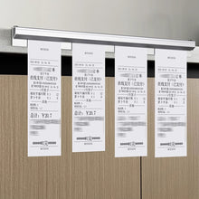 Load image into Gallery viewer, 20/30cm Restaurant Ticket Holder Aluminum Order Rack Receipt Holder Silvery Kitchen Slide Check Rack for Office Cafes Pubs