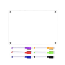 Load image into Gallery viewer, Magnetic Transparent Acrylic Week Plan Message Board Fridge Calendar Scratchable Magnetic Refrigerator Sticker